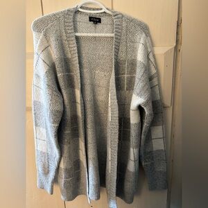 Eclipse Gray and White Women's Cardigan